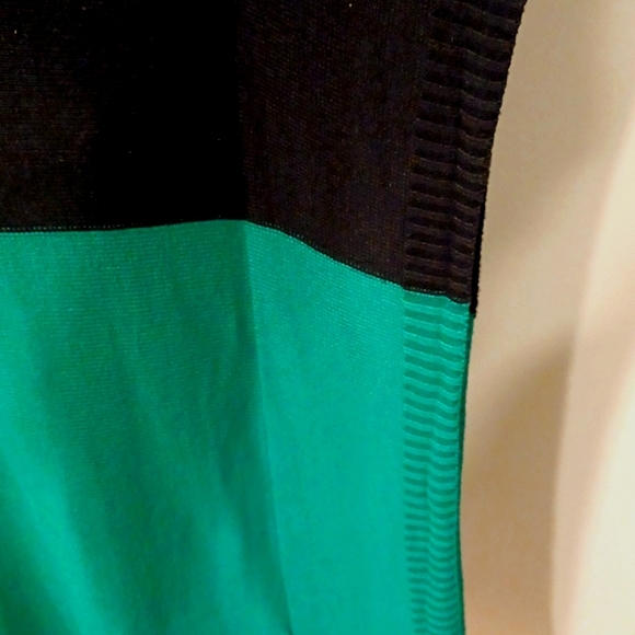 Dex Knit Cotton Blend Jade/Black Jumper Dress NEW- Sz. 1X - Picture 6 of 10